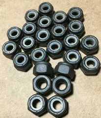 1/4″- 20 SAE COARSE BLACK PHOSPHATE NYLON LOCKING NUTS