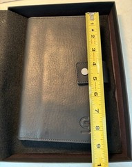 Shinola leather Journal Cover black notebook snap made in USA new w gift box