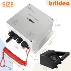 PWM Controller (2025 New), Briidea 12V/24V 50A DC Motor Speed Controller with Ha