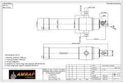7 Ton Single-Acting Telescopic Hydraulic Cylinder 3-Stage, 90 Stroke