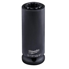 Milwaukee Shockwave Lineman’s 12Pt 9/16 In. X 3/4 In. 2-In-1 Socket