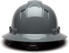 Pyramex Vented Slate Gray Hard Hat – Full Brim Protection Meets ANSI Standards