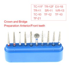 AZDENT Dental Diamond Polishing Burs FG Burs / 8/30 Holes Burs Holder Sterilizer