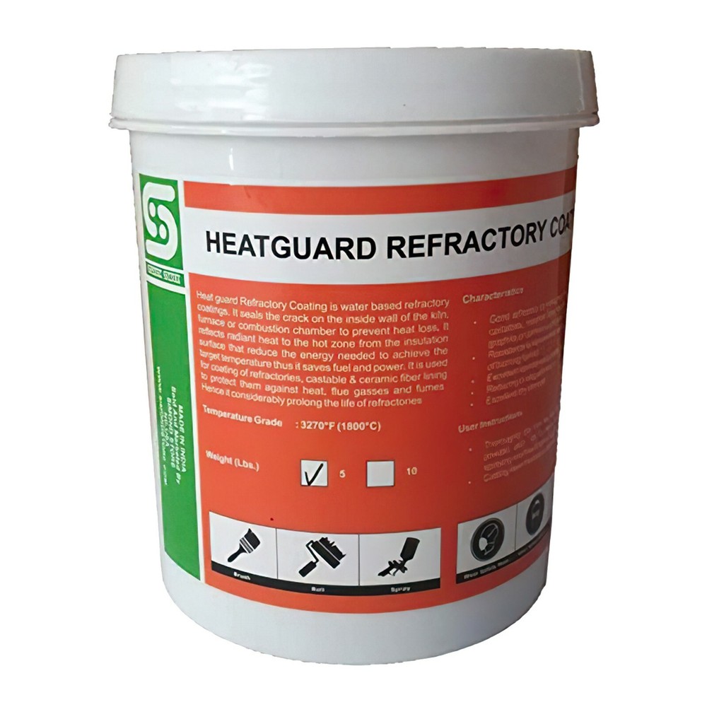 5lb Heat Guard Refractory Coating Upto 3270F For Coating of Bricks