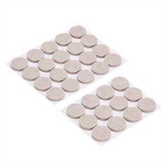 Amazon Basics Round Self Adhesive Felt Furniture Pads, Floor 1 inch, Beige