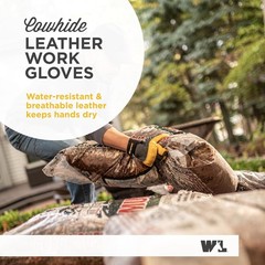 Men’s Leather Palm Work Gloves
