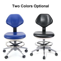 US Adjustable Stool Doctor Chair Hydraulic Rolling for Dental Massage Salon Spa