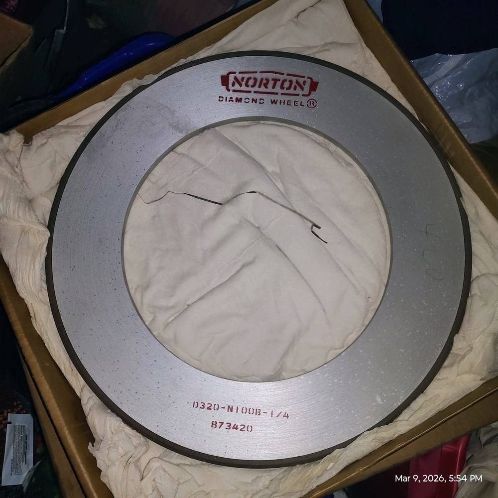 norton diamond wheel D320-N100B-1/4 320 Grit Diamond Abrasive For Surfaces