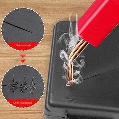 Plastic Welder Kit 200 Staples Hot Stapler Gun for Auto Bumper Repair Tool