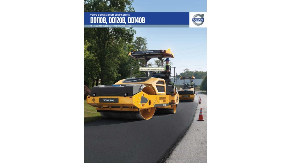 Volvo DD110B DD120B and DD140B Drum Compactor Repair Service Manual PDF on USB