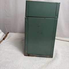 Vintage Porta File Box Metal File Storage Home Office Organizer Key Under Label!