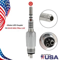 1-10*Dental LED Quick Coupler 4Hole fit Kavo Multiflex LUX Fiber Optic Handpiece
