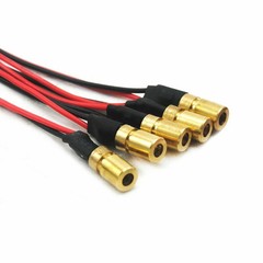 20pcs Red 650nm 5mW Focusable Dot Laser Diode Module 3V 6x10mm Brass