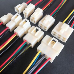 2 3 4 6 8 Pin Plug Cable 6.3mm Male Female Terminal Electrical Wire Connectors