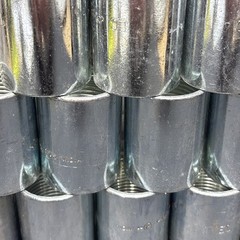 12- Rigid 1” Conduit Couplings, Threaded, Steel, Open Box