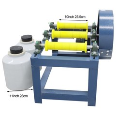 220V 550W Horizontal Drum Small Lab Ball Mill Enamel Grinding Glaze Quartz Sand