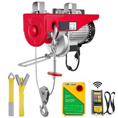 Electric Hoist 1320lbs Crane Winch with Wireless Remote Control 1150W 110V