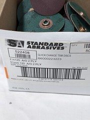 SA Quick-Change Disc: TSM, 2″ Dia, 120 Grit, AO, Coated Qty 50 7100062272