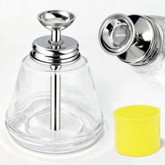 Glass Acetone Dispenser Push Down Pump Alcohol Bottle Cone Top