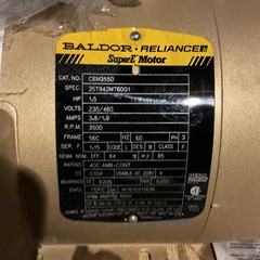Baldor Reliance Super E Motor CEM3550 1.5HP 230/460V 3-Phase 3500RPM TEFC