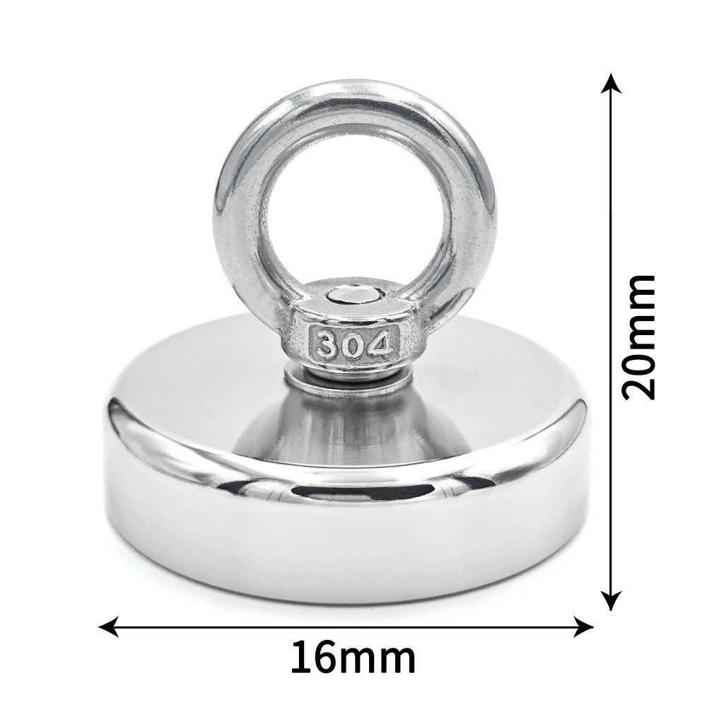 Super Strong Neodymium Fishing Magnet Hook N52 Heavy Duty Rare Earth Magnet with