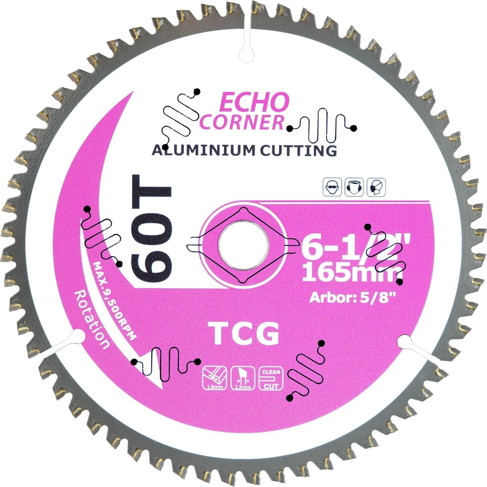 6-1/2 Inch Aluminum Cutting Circular Saw Blade, for Non-Ferrous Met… Fast Ship