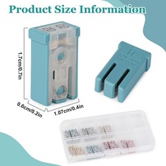 14Pcs Mini Slotted Cartridge Fuse Kit 15A 20A 25A 30A 40A 50A 60A 32V Assortment
