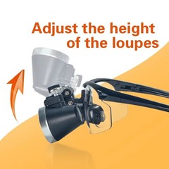 3.5X Dental Medical Surgical Binocular Loupes Headband Magnifier w LED Headlight