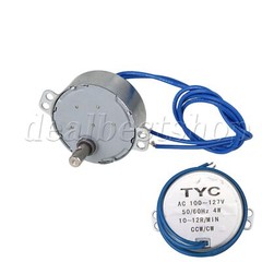 DIY Synchronous Motor AC 110V 10-12RPM 50/60Hz 4W CCW/CW Torque 2kgf.cm