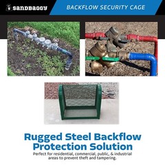 Sandbaggy Durable Backflow Security Cage – Backflow Preventer Enclosure