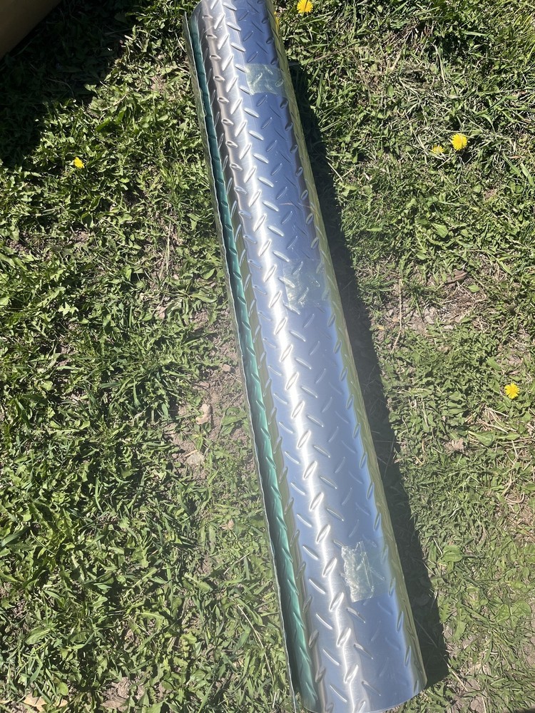 1pc 48′ x 96′ .04 Diamond Plate Sheet Polished Aluminum – Trailer, RV, NEW