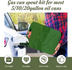 Flexible Jerry Can Spout Long Nose Spout Compatible with Wavian Jerry Can