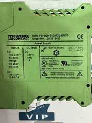 PHOENIX CONTACT MINI-PS-100-240AC/24DC/1 2938840 POWER SUPPLY 24VDC FREESHIPPING