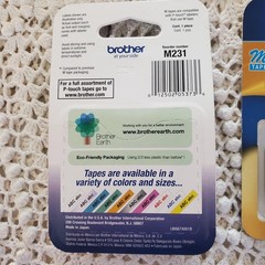 Brother P-Touch M-231 Label Tape 12mm 0.47in Black On White Lot Of 2 Japan