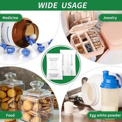 【0.5Gram 400 Packages】Ink-Free Silica Gel Desiccant