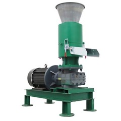 220V Wood Bran Straw Pellet Machine w/8mm Plate Biomass Fuel Maker 60KG/h 7500W
