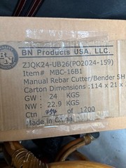 BN Products 5/8″ Capacity Manual Rebar Bender and Cutter MBC-16B1