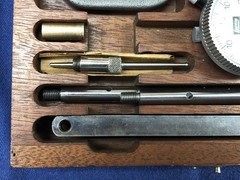 Lufkin Universal Dial Test Indicator – Mint Cond – Mahogany Case – 399A – 299A