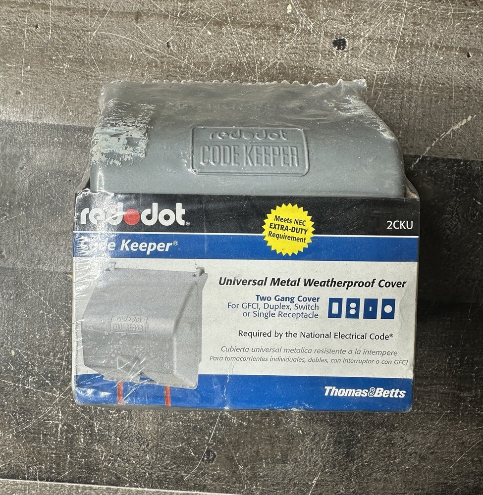Thomas & Betts Red Dot Code Keeper Receptacle Cover CKMU | Weatherproof