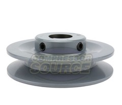 Cast Iron 4″ Single Groove Pulley V Style B Belt 5L for 7/8 Inch Keyed Shaft