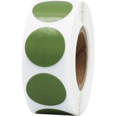 Circle Dot Stickers | 0.75″ Inch Round | 500 Pack | Pick One Color