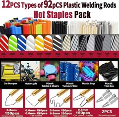 220W Plastic Welder Kit for Quick Car Bumper Repair – 1000 Hot Staples Included