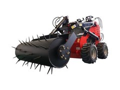 mini skid steer Lawn Scarifier loader attachments for TYPHON STOMP skidsteer