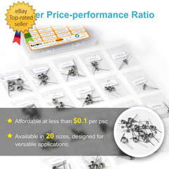 80PCS Torsion Spring Assortment Kit, 20 Sizes 60/90/120/180 Degree Stainless Ste