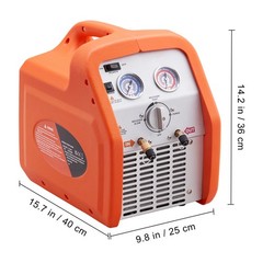 VEVOR Portable 3/4 HP Refrigerant Recovery Machine for Vapor Liquid Refrigerant
