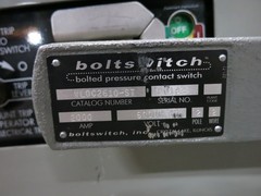 Boltswitch VLDC2610-ST 2000A 600V DC 2P Contact Switch Disconnect 2000 Amp VLDC