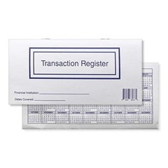 Checkbook Registers for Personal Checkbook, Transactions Ledgers, Pack of 10,…