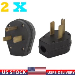 2X 220V Welder Dryer Power Plug 50 Amp 208 220 250 Volt Male Welding 6-50P Plug