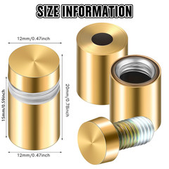 8 Sets Standoff Screws Stainless Steel Advertising Standoff Mount Metal Hardware