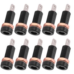 10pcs Banana Jack Socket Durable Connectors For Electronic Instruments